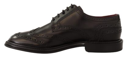 Dolce & Gabbana - Elegant Black Leather Derby Shoes