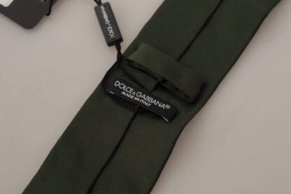 Dolce & Gabbana - Elegant Green Silk Bow Tie