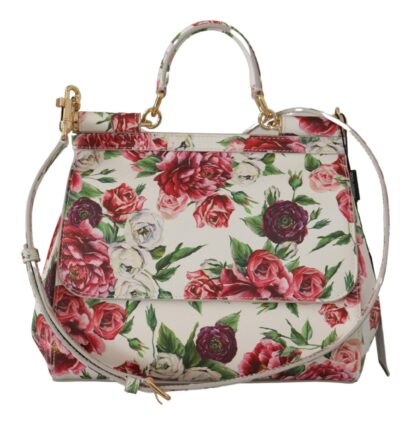 Dolce & Gabbana - Floral Elegance Leather Shoulder Bag