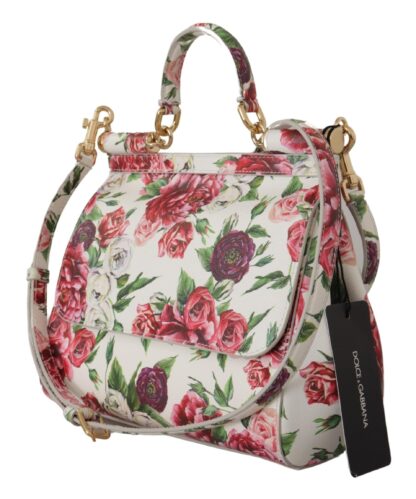 Dolce & Gabbana - Floral Elegance Leather Shoulder Bag