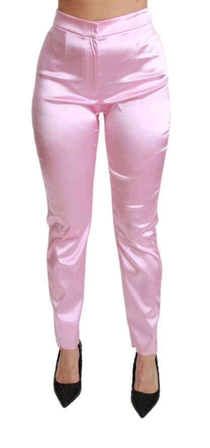 Dolce & Gabbana - Pink Metallic Chic Trousers