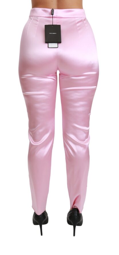 Dolce & Gabbana - Pink Metallic Chic Trousers