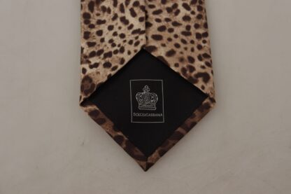 Dolce & Gabbana - Elegant Leopard Silk Bow Tie