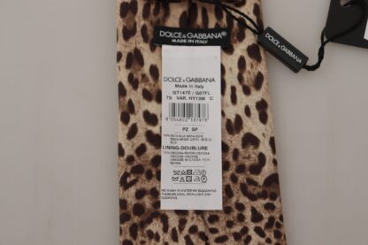 Dolce & Gabbana - Elegant Leopard Silk Bow Tie