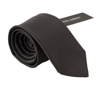 Dolce & Gabbana - Elegant Silk Black Tie