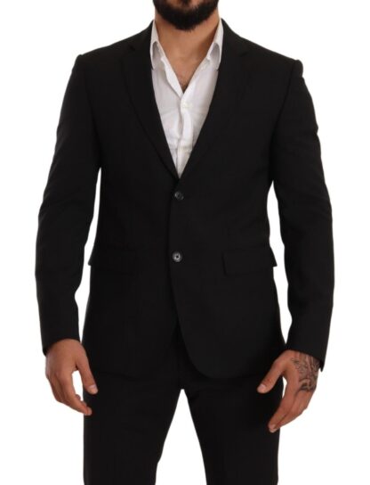 Dolce & Gabbana - Elegant Striped Black 2 Piece Slim Fit Suit