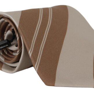 Dolce & Gabbana - Elegant Silk Brown Tie for Sophisticated Style