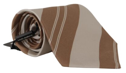 Dolce & Gabbana - Elegant Silk Brown Tie for the Modern Gentleman