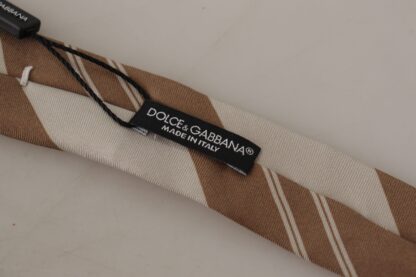 Dolce & Gabbana - Elegant Silk Brown Tie for the Modern Gentleman