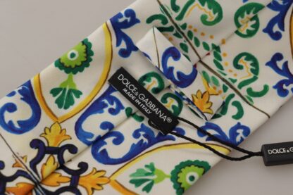 Dolce & Gabbana - Elegant Multicolor Majolica Silk Tie