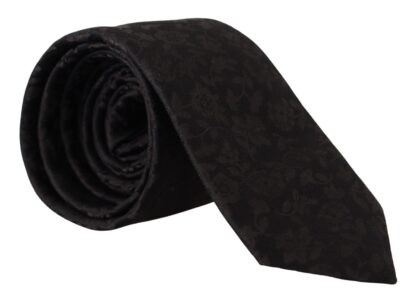 Dolce & Gabbana - Elegant Black Silk Tie for Men