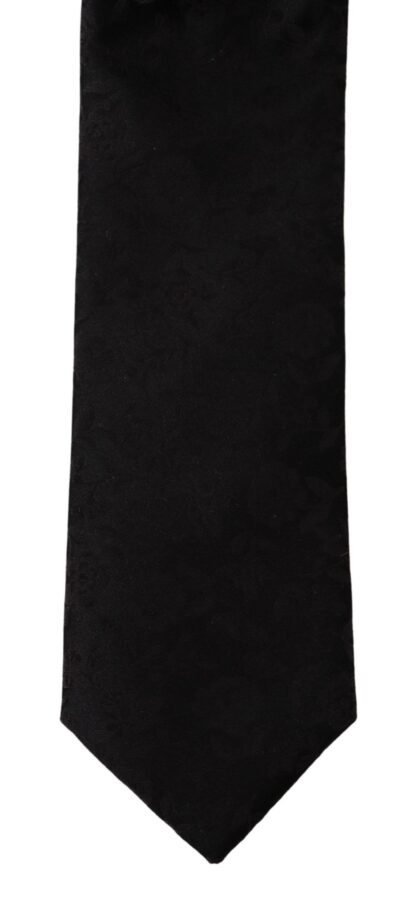 Dolce & Gabbana - Elegant Black Silk Tie for Men