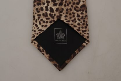 Dolce & Gabbana - Elegant Leopard Silk Bow Tie