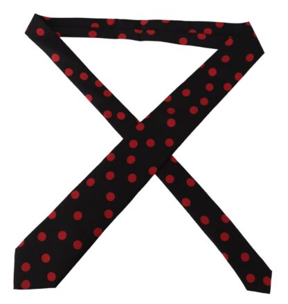 Dolce & Gabbana - Elegant Silk Tie in Black and Red