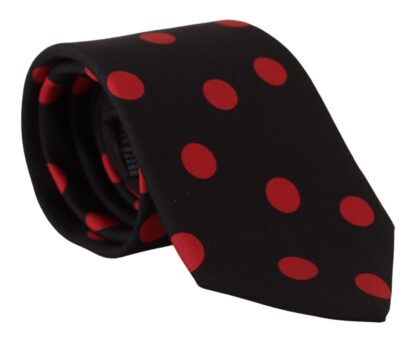 Dolce & Gabbana - Elegant Silk Tie in Black and Red