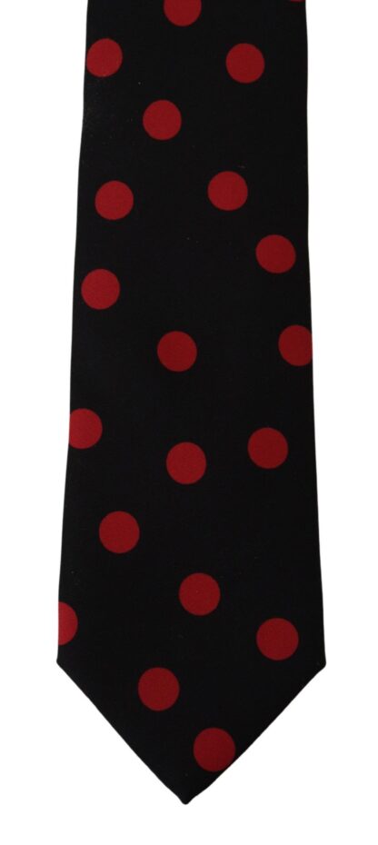 Dolce & Gabbana - Elegant Silk Tie in Black and Red