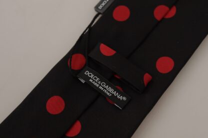 Dolce & Gabbana - Elegant Silk Tie in Black and Red