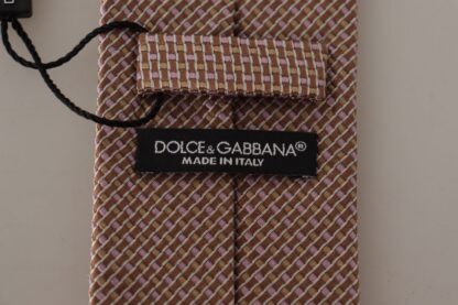 Dolce & Gabbana - Elegant Beige Silk Tie for Sophisticated Style