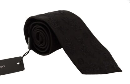 Dolce & Gabbana - Elegant Black Silk Tie for the Dapper Gentleman