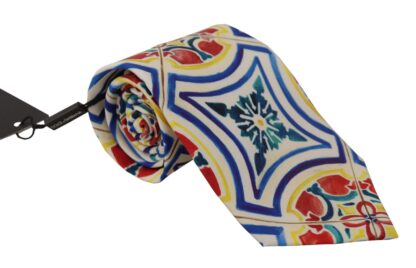 Dolce & Gabbana - Elegant Silk Majolica Print Tie