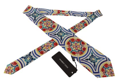 Dolce & Gabbana - Elegant Silk Majolica Print Tie