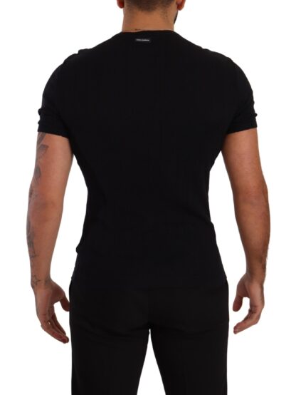 Dolce & Gabbana - Elegant Black Round Neck Tee