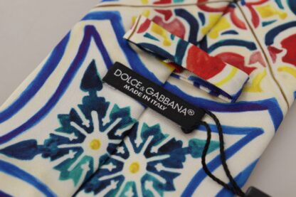 Dolce & Gabbana - Elegant Silk Majolica Print Tie