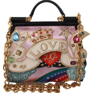 Dolce & Gabbana - Elegant Floral Sicily Shoulder Bag