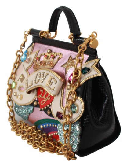 Dolce & Gabbana - Chic Love Crown DG Star Sicily Shoulder Bag