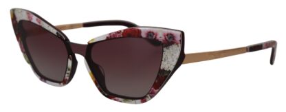 Dolce & Gabbana - Multicolor Cat Eye Floral Sunglasses