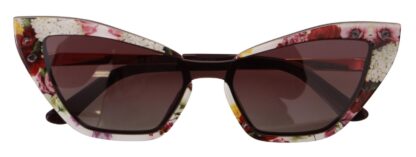 Dolce & Gabbana - Multicolor Cat Eye Floral Sunglasses