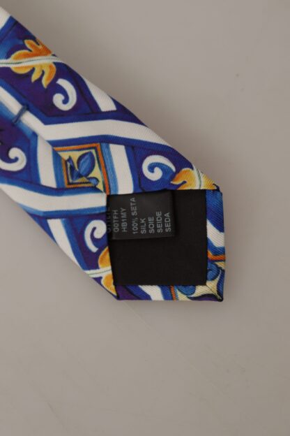 Dolce & Gabbana - Elegant Multicolor Majolica Silk Tie