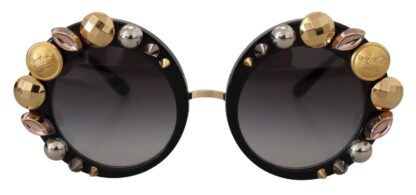 Dolce & Gabbana - Elegant Round Embellished Sunglasses