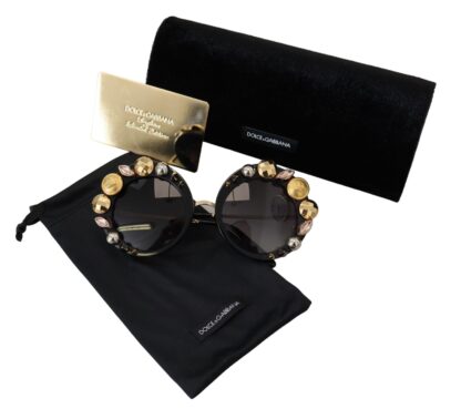 Dolce & Gabbana - Elegant Round Embellished Sunglasses