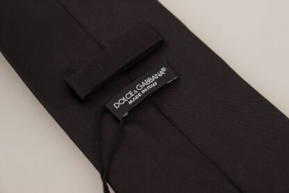 Dolce & Gabbana - Elegant Silk Black Tie for Sophisticated Style