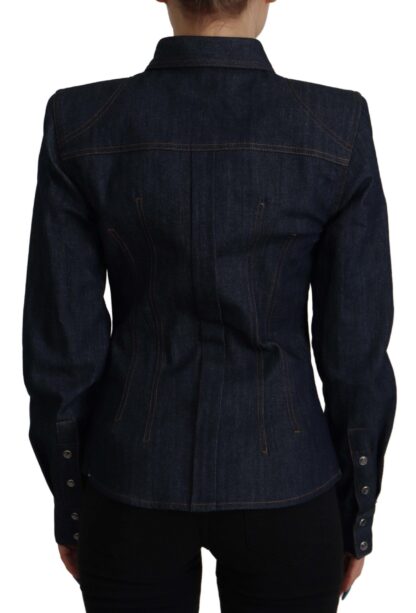 Dolce & Gabbana - Elegant Blue Cotton Denim Shirt