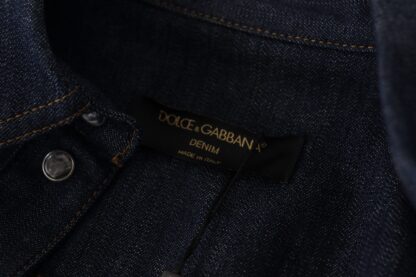 Dolce & Gabbana - Elegant Blue Cotton Denim Shirt