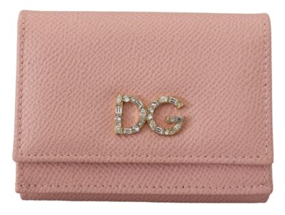 Dolce & Gabbana - Elegant Pink Leather French Flap Wallet