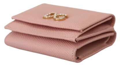 Dolce & Gabbana - Elegant Pink Leather French Flap Wallet