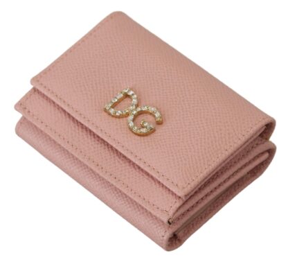 Dolce & Gabbana - Elegant Pink Leather French Flap Wallet