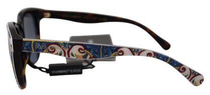 Dolce & Gabbana - Elegant Round Majolica Print Sunglasses