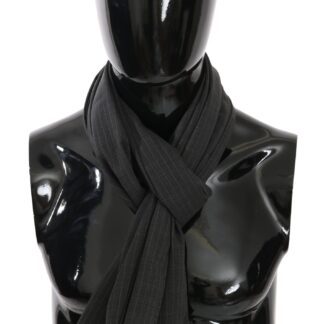 Dolce & Gabbana - Elegant Gray Wool Hooded Scarf by Iconic Italian Label