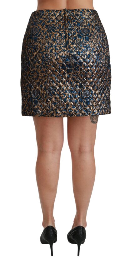 Dolce & Gabbana - Elegant Jacquard Knee-Length Skirt