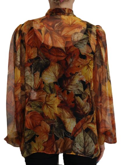 Dolce & Gabbana - Elegant Silk Ascot Collar Blouse