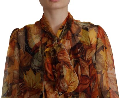 Dolce & Gabbana - Elegant Silk Ascot Collar Blouse