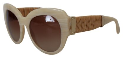 Dolce & Gabbana - Chic Beige Acetate Sunglasses for Women