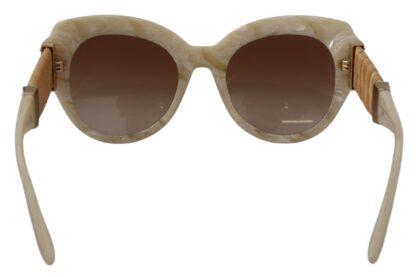 Dolce & Gabbana - Chic Beige Acetate Sunglasses for Women