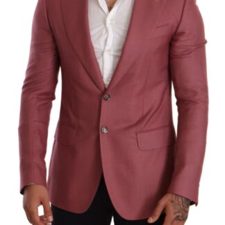 Dolce & Gabbana - Elegant Maroon Bordeaux Cashmere Blazer