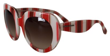 Dolce & Gabbana - Chic Oversized Striped Sunglasses