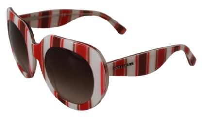 Dolce & Gabbana - Chic Oversized Striped Sunglasses